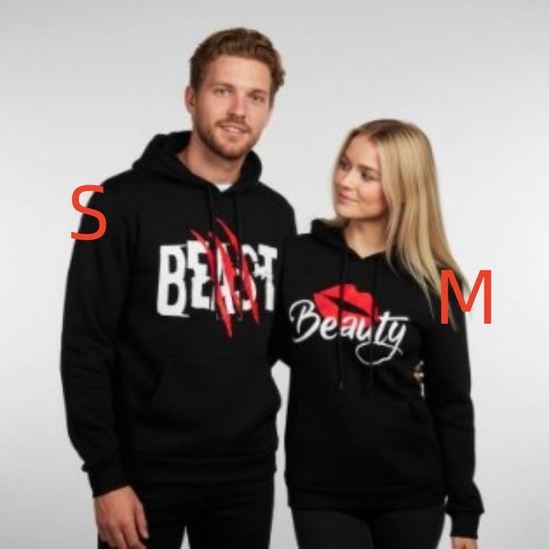 New Printed Casual Hooded Sweatshirt For Couples