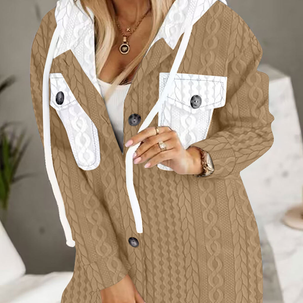 Fashion New Hooded Coat Women's Clothing new design