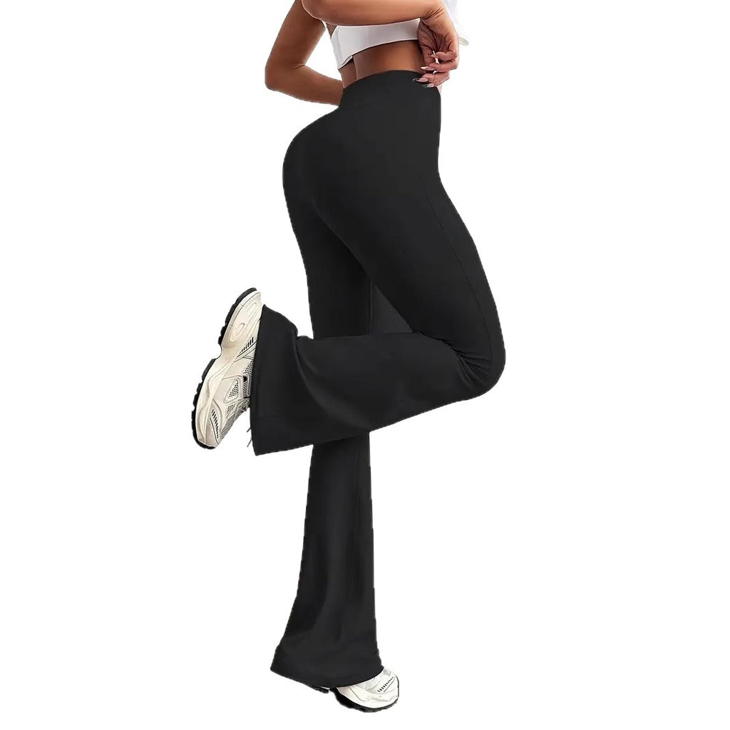 High Waist Leggings Hip-lift And Belly Shaping winter Yoga Pants Fitness Ankle-length Bell-bottoms